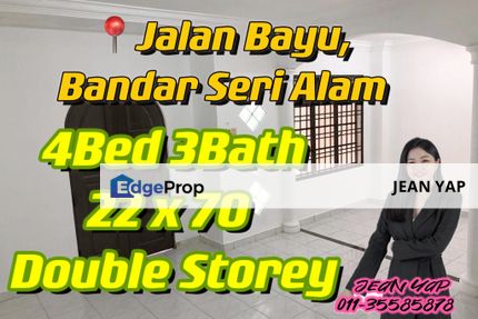 Jalan Bayu Bandar Seri Alam Double Storey, Johor, Johor Bahru