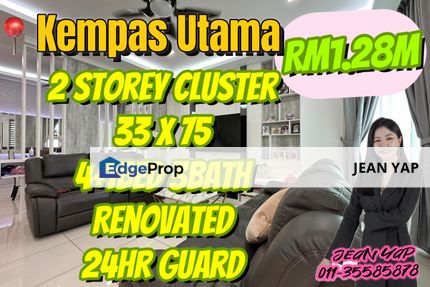 Kempas Oleander 2 Storey Cluster Renovated, Johor, Johor Bahru