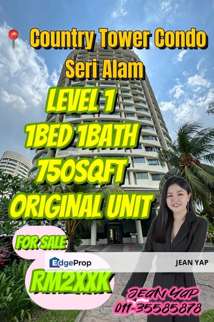 Country Tower Seri Alam 1BR level 1, Johor, Masai