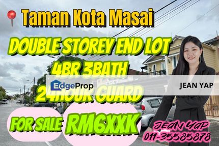 Taman Kota Masai 2 Storey End Lot , Johor, Pasir Gudang