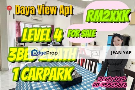 Daya View Apartment 3BR level 4, Johor, Johor Bahru