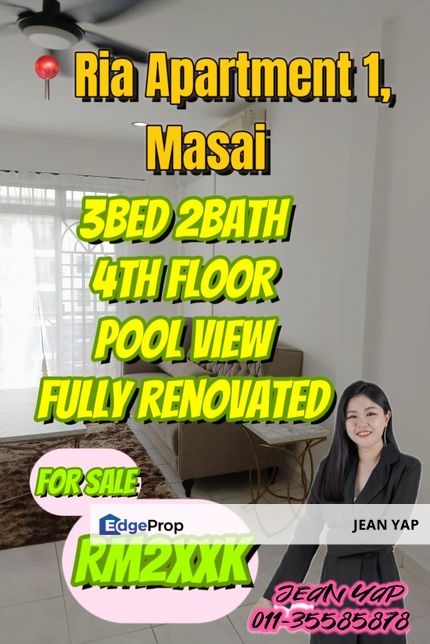 Ria Apartment Masai 3BR, Johor, Masai