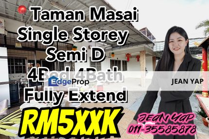 Taman Masai Single Storey Semi D, Johor, Masai