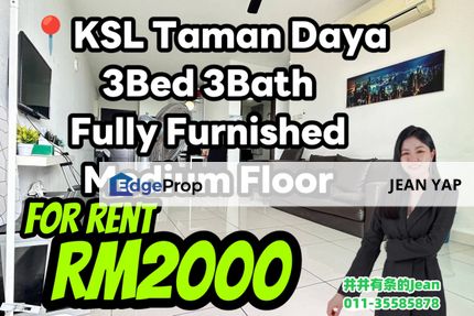 KSL Taman Daya 3BR Fully Furnished, Johor, Johor Bahru