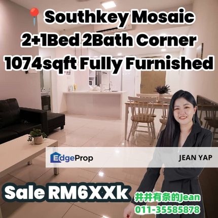 Southkey Mosaic 2+1BR, Johor, Johor Bahru