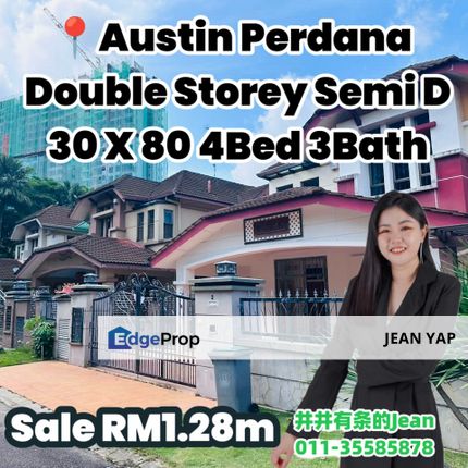 Austin Perdana Double Storey Semi D, Johor, Johor Bahru