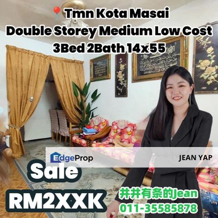 Kota Masai Double Storey Medium Low Cost, Johor, Pasir Gudang