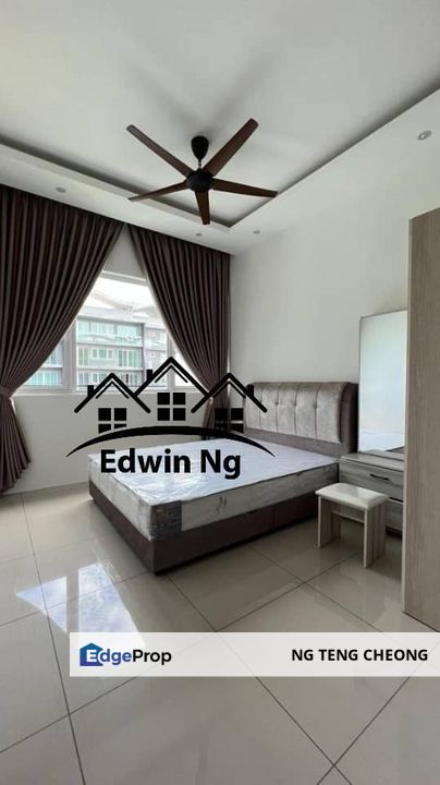 Newly Renovated Quaywest Residence, High Floor, Fully Furnished, Seaview, Near Queensbay Mall, Penang, Bayan Lepas