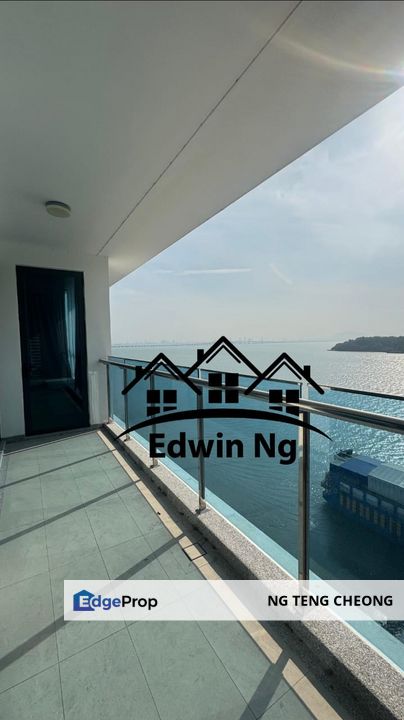 Queens Residences Q2 @ Queens Waterfront, Low Floor, Corner Dual Key Unit, Newly Renovated, Seaview, Penang, Bayan Lepas