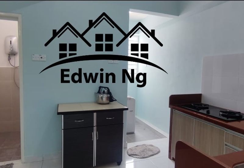 Taman Skyridge Apartment at Tanjung Tokong, High Floor, Seaview, Partially Furnished, Good Condition