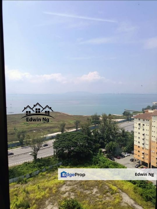 Sinar Bukit Dumbar Apartment, High Floor, Partially Furnished, 1 Carpark, Penang, Bukit Dumbar