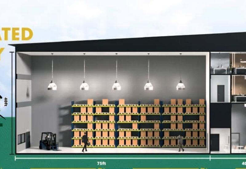 3 Storey Semi-D Builtson Light Industrial Hub at Kawasan Industri Ringan Permatang Tinggi