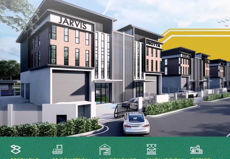 3 Storey Semi-D Builtson Light Industrial Hub at Kawasan Industri Ringan Permatang Tinggi