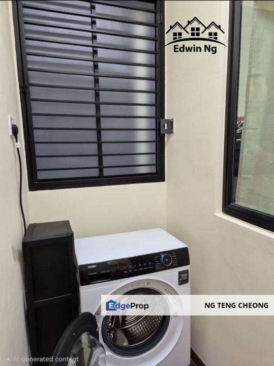 TreeO Condominium at Bayan Lepas, Low Floor, Hill View, Partially Furnished, 2 Carparks beside Lift, Penang, Bayan Lepas