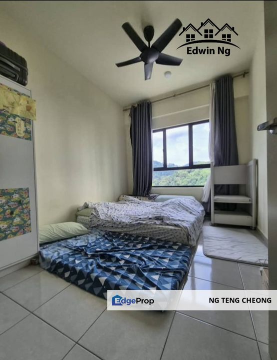 TreeO Condominium at Bayan Lepas, Low Floor, Hill View, Partially Furnished, 2 Carparks beside Lift, Penang, Bayan Lepas