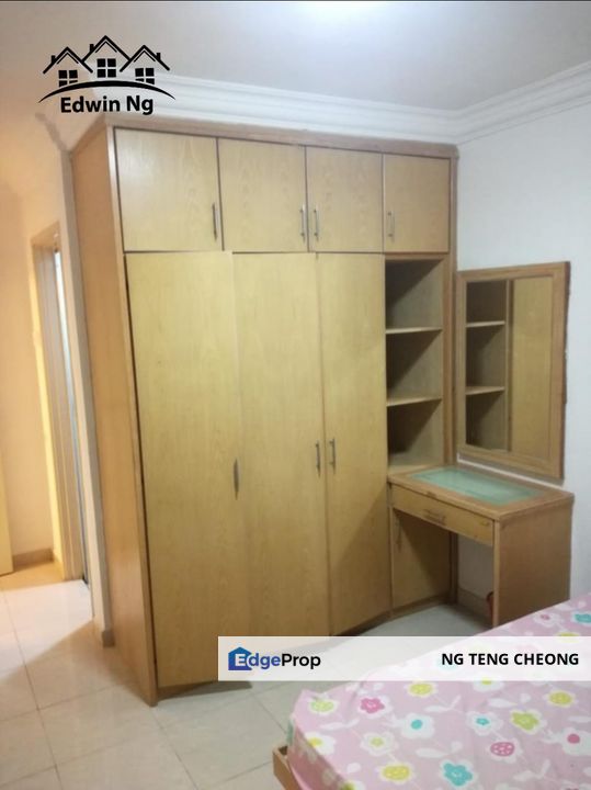 Taman Kristal Apartment at Tanjung Tokong, Middle Floor Corner Unit, Fully Furnished, Penang, Tanjung Tokong