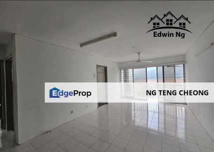 Taman Kristal Apartment, High Floor Corner Unit, Unfurnished, Newly Painted, Penang, Tanjung Tokong