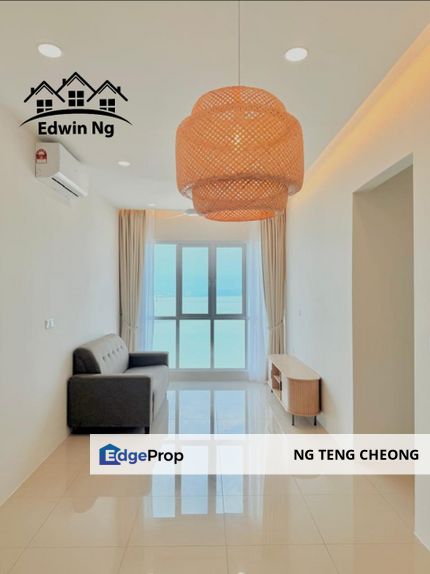 The Zen Condominium, High Floor Seaview, Fully Furnished & Renovated, 1 Carpark, Penang, Bayan Lepas