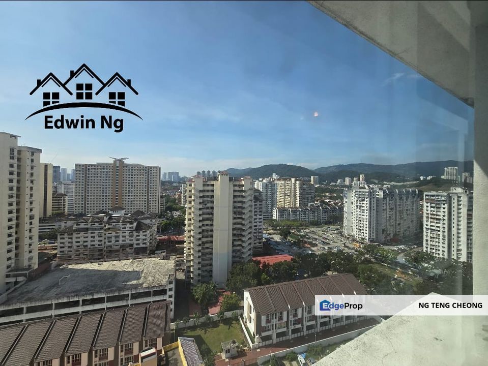 Harmony View Apartment at Jelutong, High Floor, Corner Unit, Partly Furnished, Good Condition, Penang, Jelutong