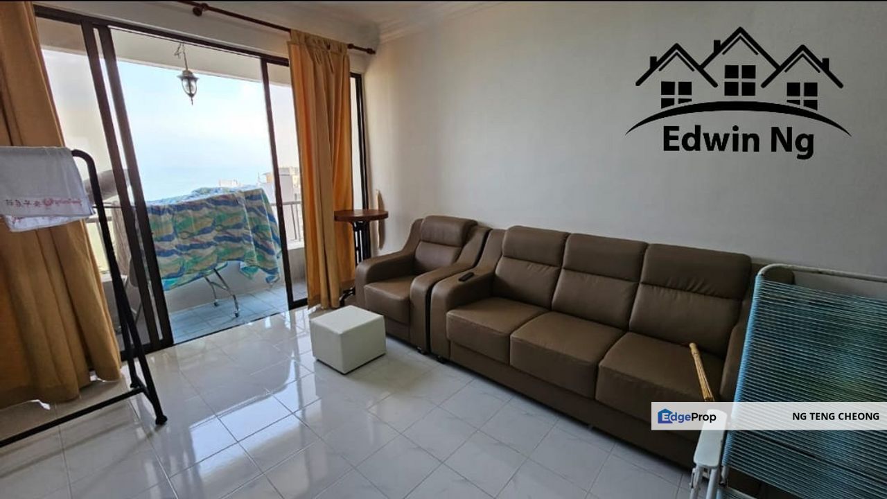 Miami Green Condominium at Batu Ferringhi, Middle Floor Seaview, Partly Furnished & Renovated, Penang, Batu Ferringhi