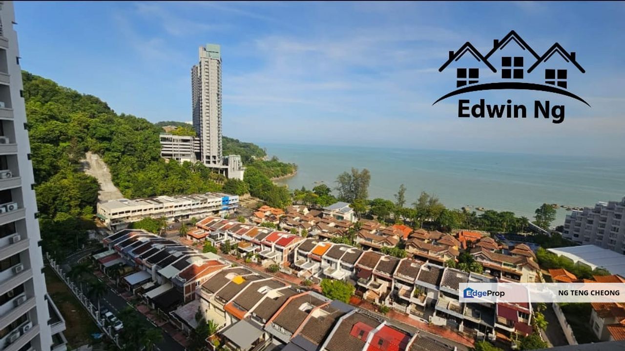 Miami Green Condominium at Batu Ferringhi, Middle Floor Seaview, Partly Furnished & Renovated, Penang, Batu Ferringhi