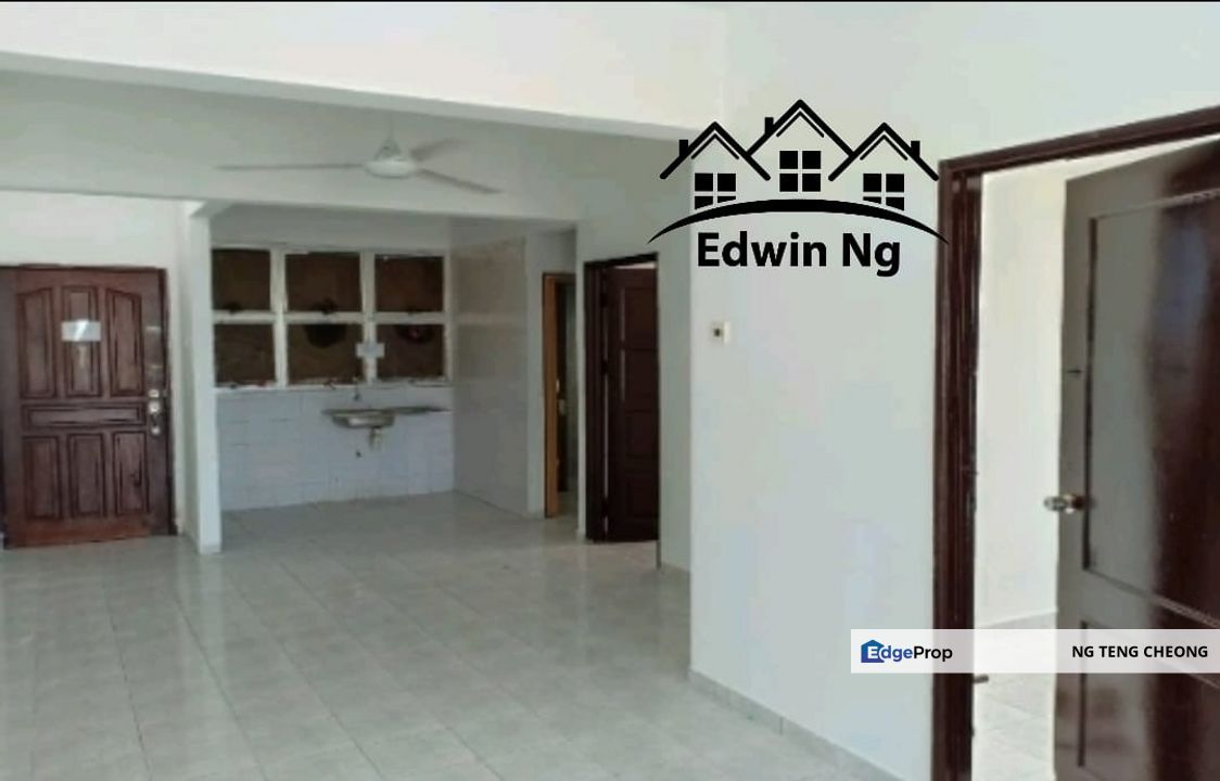 BJ Court Apartment at Bukit Jambul, Middle Floor, Unfurnished Unit, 1 Carpark, Penang, Bukit Jambul