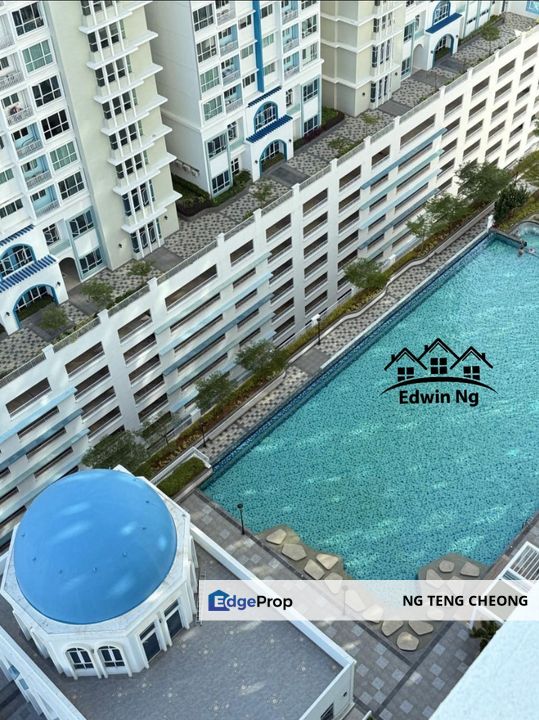 I-Santorini at Tanjung Tokong, Middle Floor Pool View, Partly Furnished, 2 Carparks, Penang, Tanjung Tokong