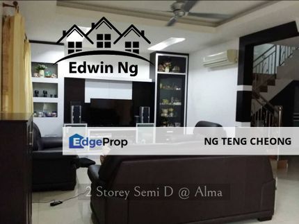 2 Storey Semi-D at Taman Impian Jaya, Alma, Partly Renovated, Penang, Alma