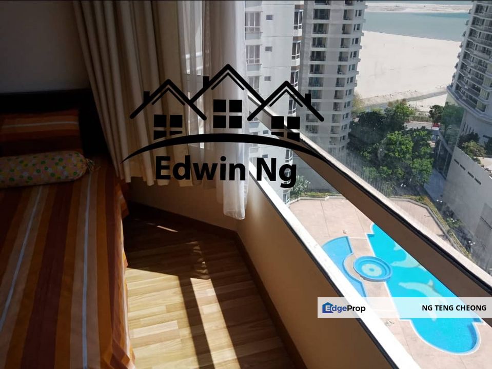 Gurney Park Condominium, Middle Floor, Partially Furnished, Sea View, Penang, Persiaran Gurney