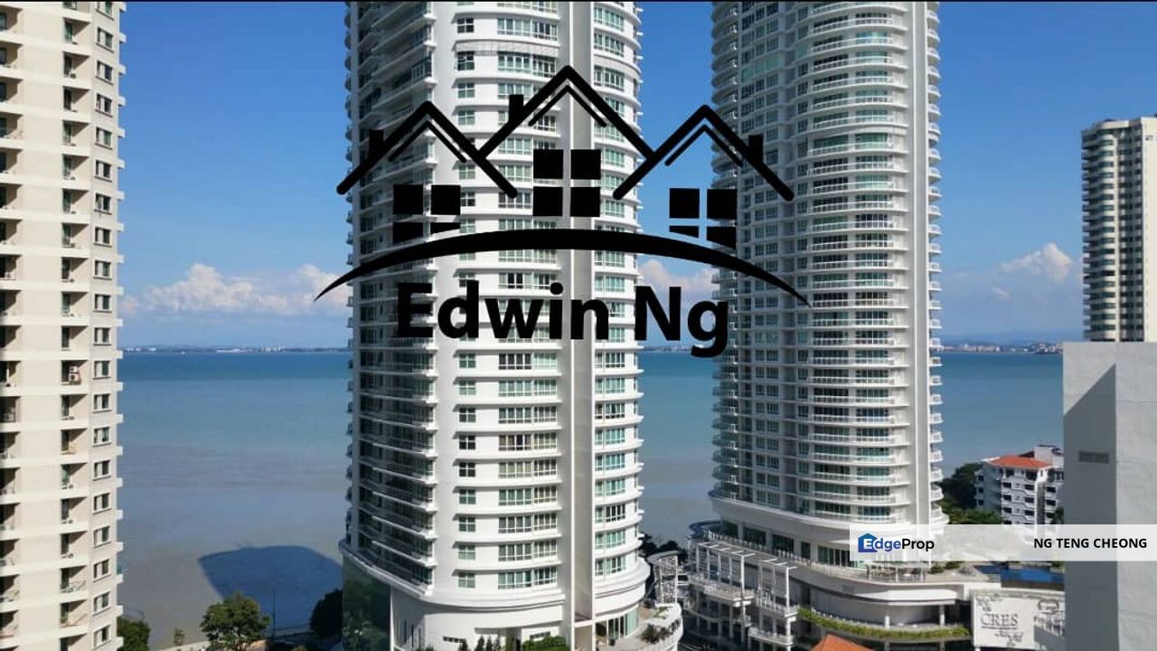 Gurney Park Condominium, Middle Floor, Partially Furnished, Sea View, Penang, Persiaran Gurney