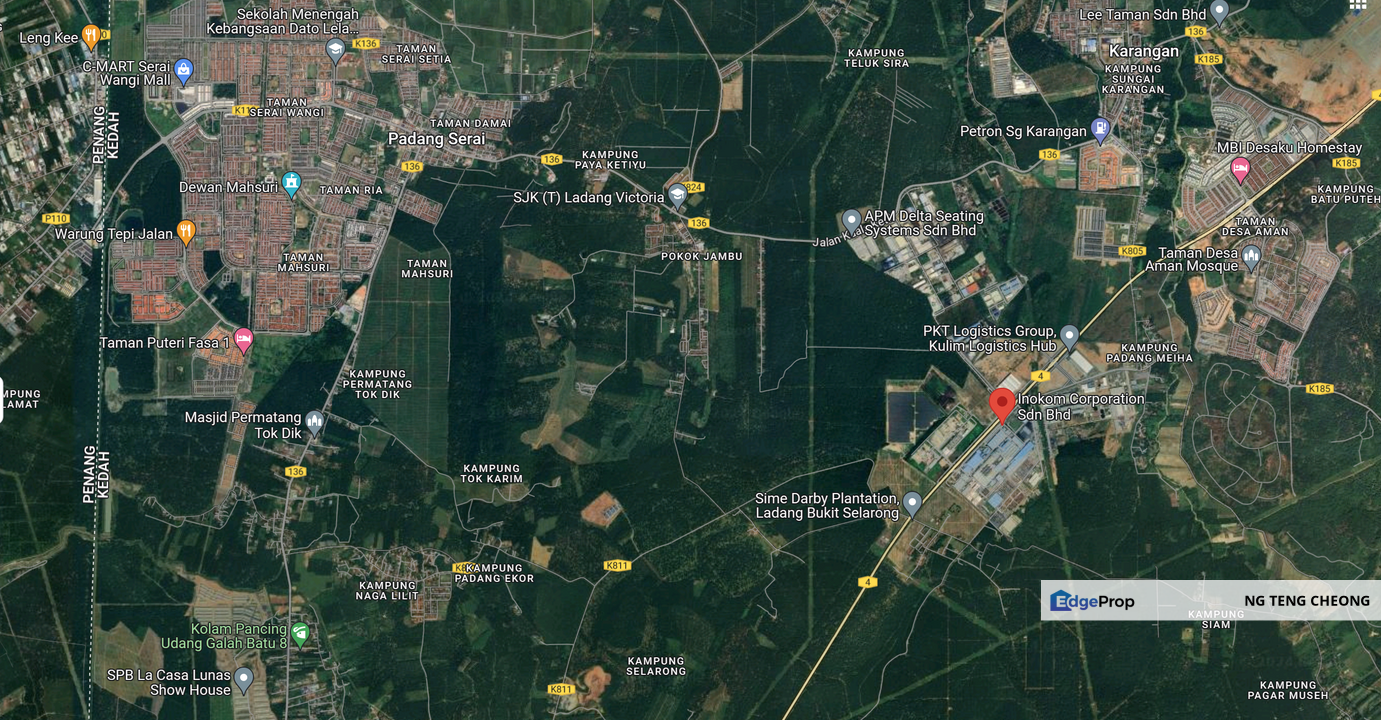 Industrial Land 7 Acre at Kawasan Perindustrian Padang Meha (Padang Meha Industrial), Kulim, Easy Access to Jalan Kuala Ketil & BKE, Kedah, Karangan