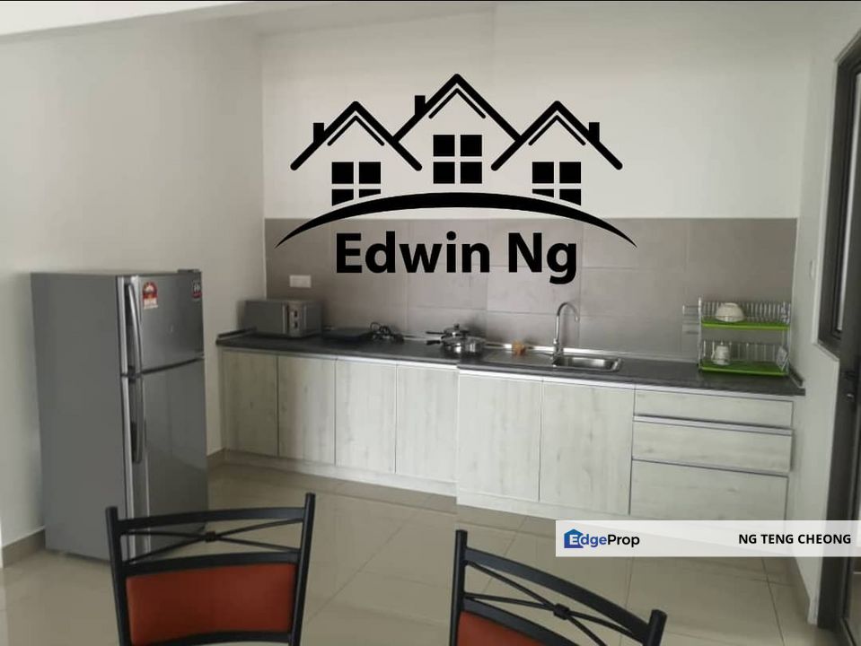 Skycube Residence Condominium at Sungai Ara, Bayan Lepas, Low Floor Pool View, Partially Furnished, Penang, Sungai Ara