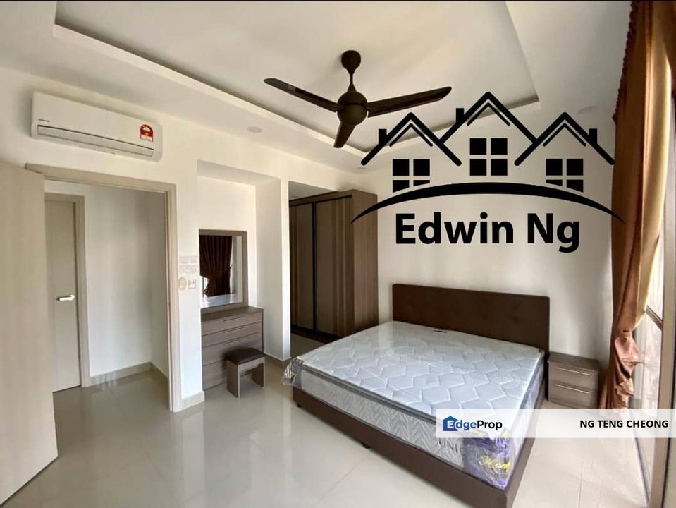 Skycube Residence Condomminium at Bayan Lepas, Low Floor Partially Furnished & Renovated, Penang, Sungai Ara