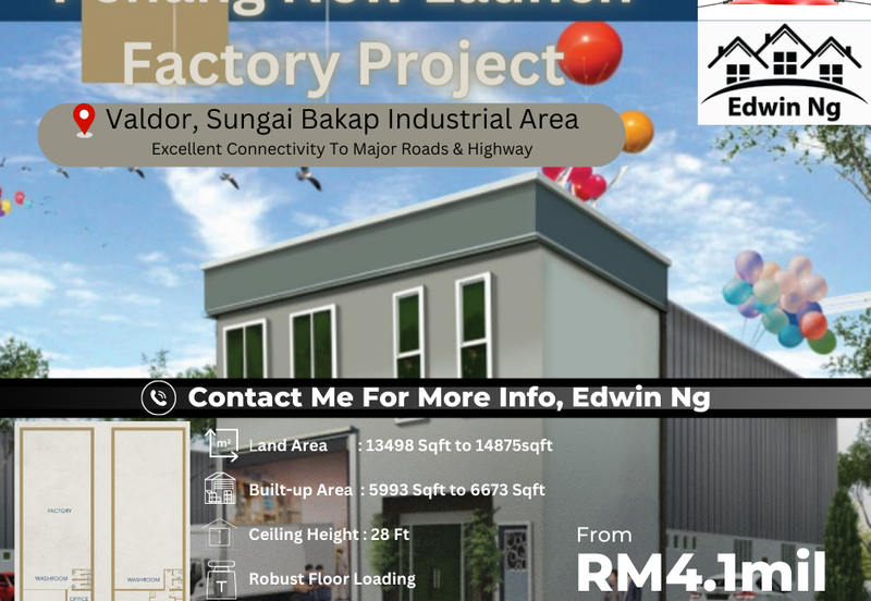 2 Storey Detached Light & Medium Industrial Factory @ Valdor, Taman IKS Nafiri