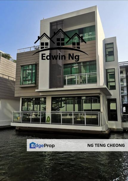 3 Storey Water Villa @ The Light Waterfront, 3132 sqft, Fully Renovated , Penang, Gelugor