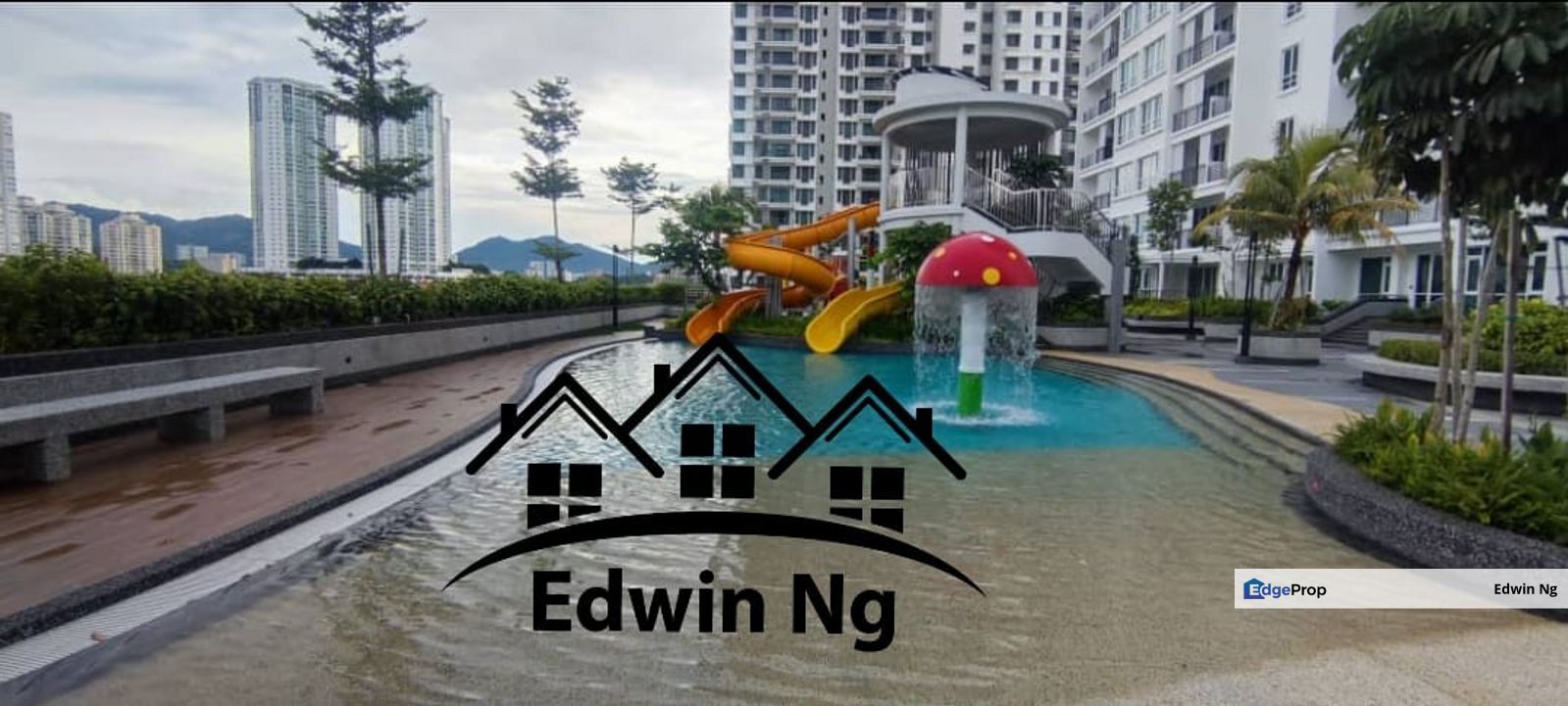 The Amarene Condominium at Bayan Lepas, 1200sf Dual Key, High Floor Hill View, Partially Furnished & Renovated, Penang, Bayan Lepas