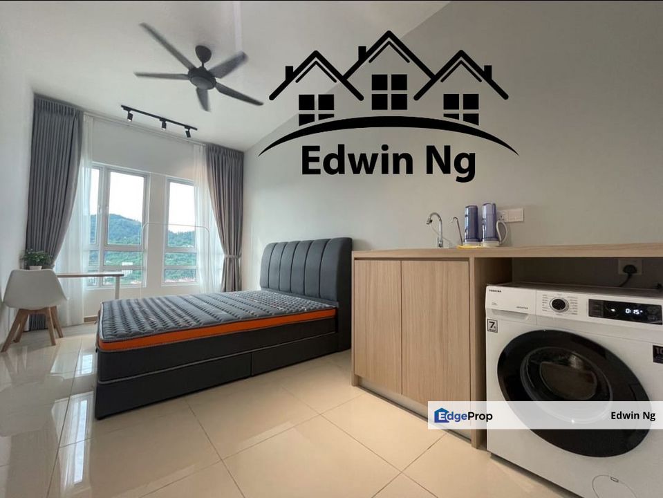 The Amarene Condominium at Bayan Lepas, 1200sf Dual Key, High Floor Hill View, Partially Furnished & Renovated, Penang, Bayan Lepas