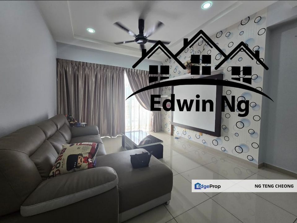 Platinum III Condominim at Teluk Kumbar, Bayan Lepas, Low Floor Corner Unit, Fully Furnished & Renovated, Good Condition, Penang, Bayan Lepas