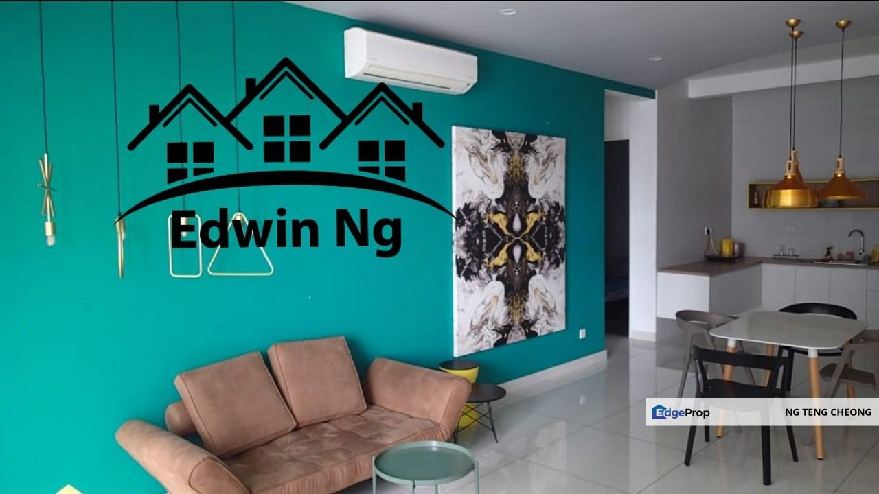 Arte S Serviced Residence at Gelugor, Middle Floor, Partially Furnished & Renovated, Penang, Gelugor