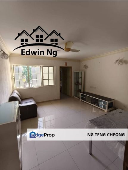 Taman Pekaka Apartment Block 33 at Sungai Dua, Low Floor, 1 Carpark, Partially Furnished & Renovated, Penang, Sungai Dua (Island)