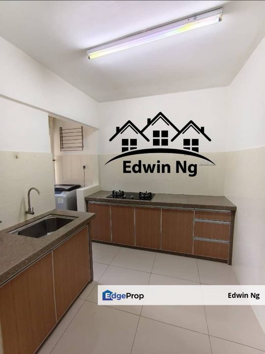 Taman Pekaka Apartment Block 33 at Sungai Dua, Low Floor, 1 Carpark, Partially Furnished & Renovated, Penang, Sungai Dua (Island)