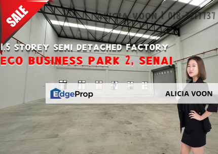 Eco Business Park 2 Senai 1.5 Storey Semi Detached Factory , Johor, Senai