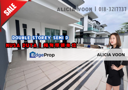 Nusa Duta 1 Double Storey Semi D Original Unit, Johor, Johor Bahru