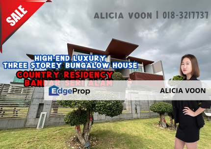 Country Residency  Bandar Seri Alam High-end Luxury 3 Storey Bungalow, Johor, Johor Bahru