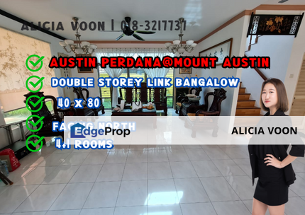 Austin Perdana Mount Austi  Double Storey Link Bungalow, Johor, Johor Bahru