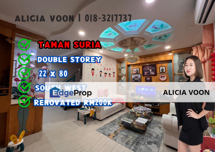 Taman Suria Double Storey Terrace House, Johor, Johor Bahru