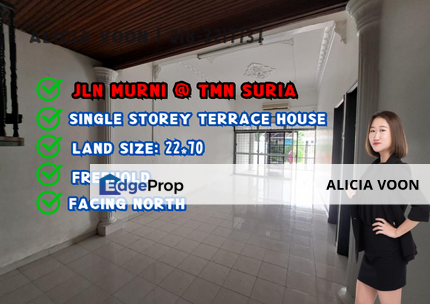 Taman Suria Jalan Murni Single Terrace House, Johor, Johor Bahru