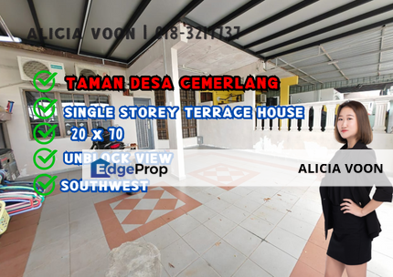 Desa Cemerlang Jalan Kekabu Single Storey Terrace House, Johor, Ulu Tiram