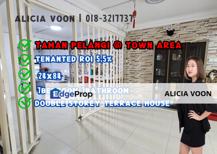 Taman Pelangi Double Storey Terrace House ROI 5.5%, Johor, Johor Bahru