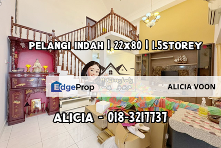 Pelangi Indah Jalan Pesona 1.5 Storey Terrace House, Johor, Ulu Tiram